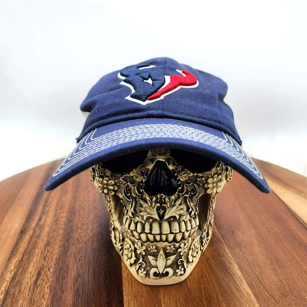 Fanatics NFL Pro Line Hat Houston Texans Snap Back Cotton Blue Red White Mesh